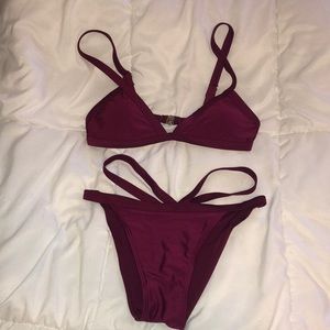 Burgundy Bikini
